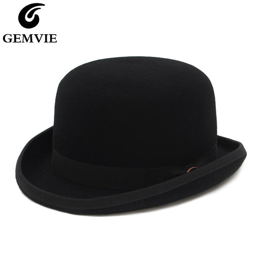 Why You Should Buy the 100% Wool Felt Derby Bowler Hat For Men Women Satin Lined Fashion Party Formal Fedora Costume Magician Hat