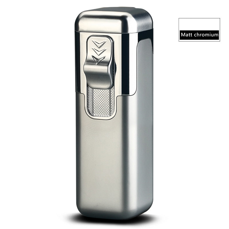 Metal Torch Gas Windproof Briquet Cigar Butane Lighters Four Fire Blue Flame Jet Adjustable Luxury Cigar Lighter