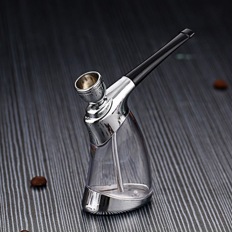 New Popular Bottle Water Pipe Portable Mini Hookah Shisha Tobacco Smoking Pipes men Gift For Health Metal Tube Cigarette Filter