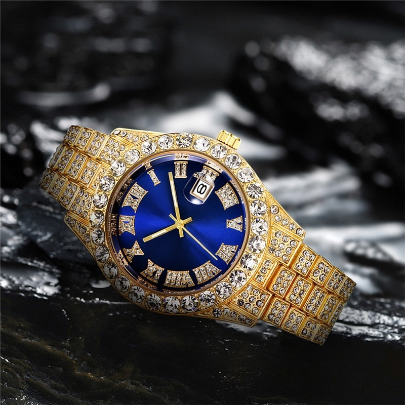 Watch luxury water proof Brand watches Stainless steel Round Clock Men quartz wrist watches