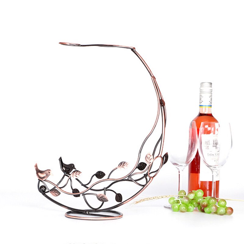 European Style Creative Wine Rack Hanging Wine Glass Holder Multifunctional Wine Bottle Display Stand Decorations Barware
