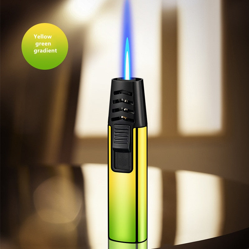 Metal Gradual Change Spray Gun Lighter Kitchen Lighter Household Small Tools Lighter BBQ Outdoor Lighter Practical Gadgets Gifts