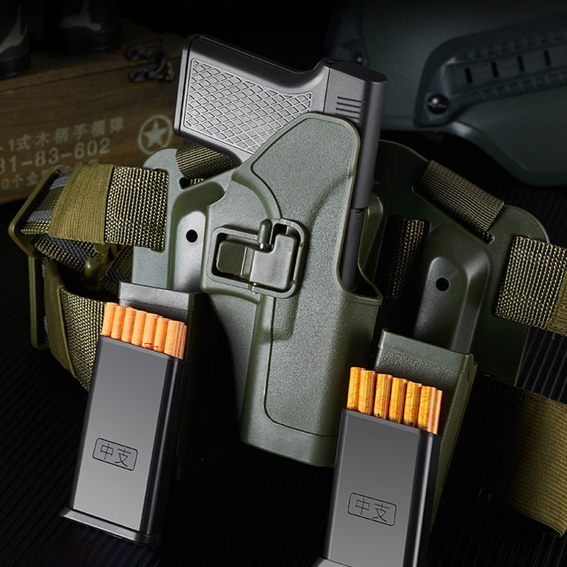 2023 NEW Multifunctional Pistol Lighter Gas Lighters Cigarette Case Windproof Cigar Cigarette Lighter Torch Jet Lighter Toys