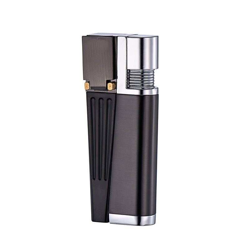 Tobacco Pipe Lighter Metal Butane Gas Open Flame Refillable Lighters Smoking Accessories Cool Gadgets Gift for Men Free Shipping