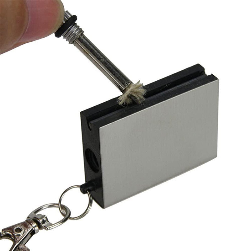 Portable Lighter Match Key Chain Waterproof Matches Stainless Steel Shell No Fuel Permanent Lighter Outdoor Survival Accessories