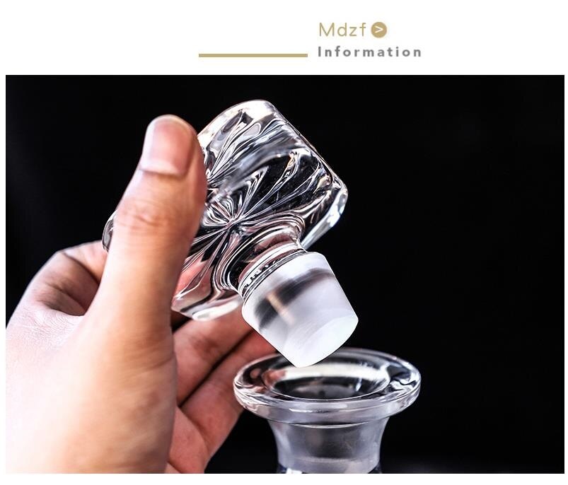 Crystal Glass Wine Red Bottle Wine Decanter Whiskey Liquor Pourer Home Bar Vodka Beer Bottle Jar Jug