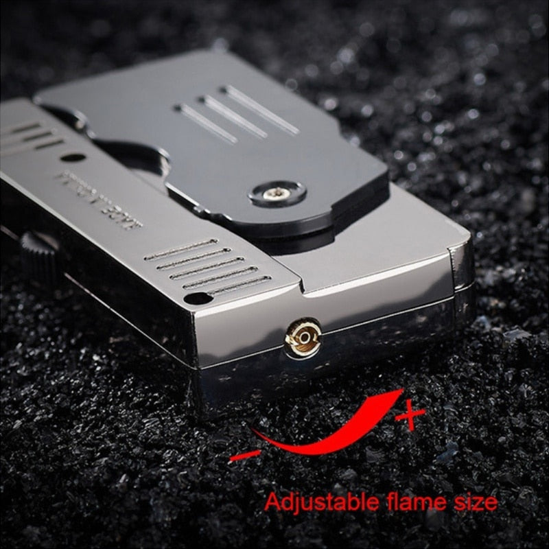 Torch Turbo Gas Lighter Gun Switchable Soft/Jet Flame Gas Lighter Butane Creative Dual Mode Lighter Men S Gadget