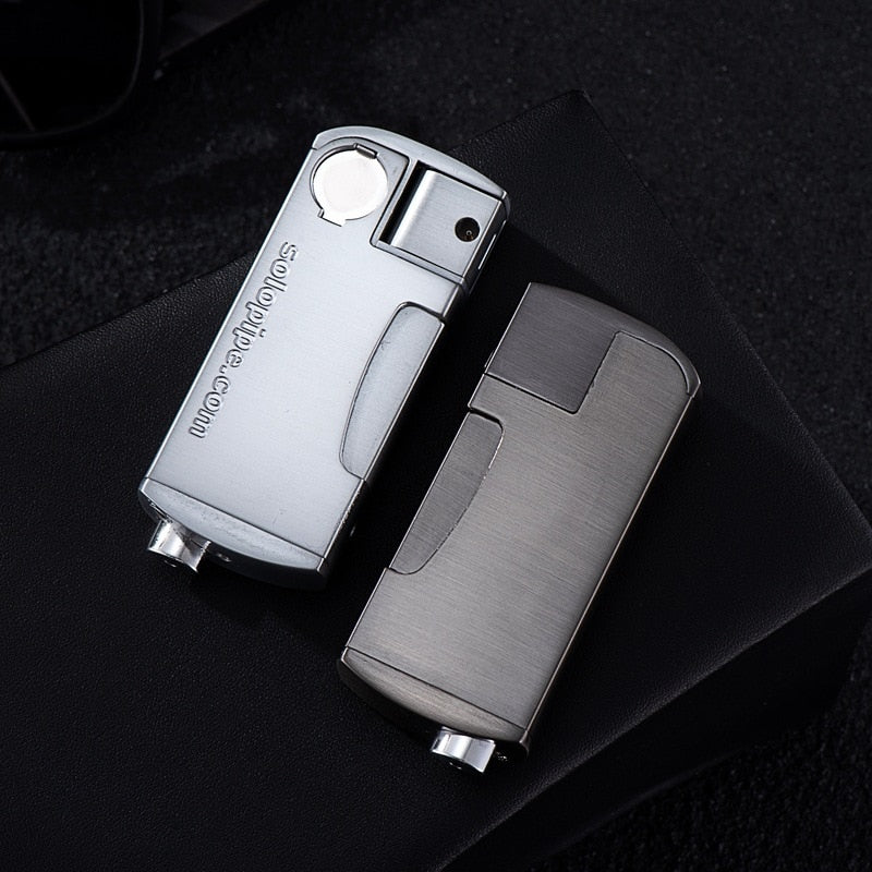 Tobacco Pipe Lighter Metal Butane Gas Open Flame Refillable Lighters Smoking Accessories Cool Gadgets Gift for Men Free Shipping