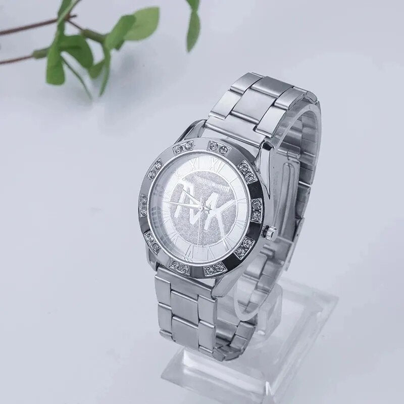 Reloj Mujer 2023 Wrist Guaranteed Women Crystal Diamond Watches Luxury Gold Watch Stainless Steel Women's Watch Clock Women