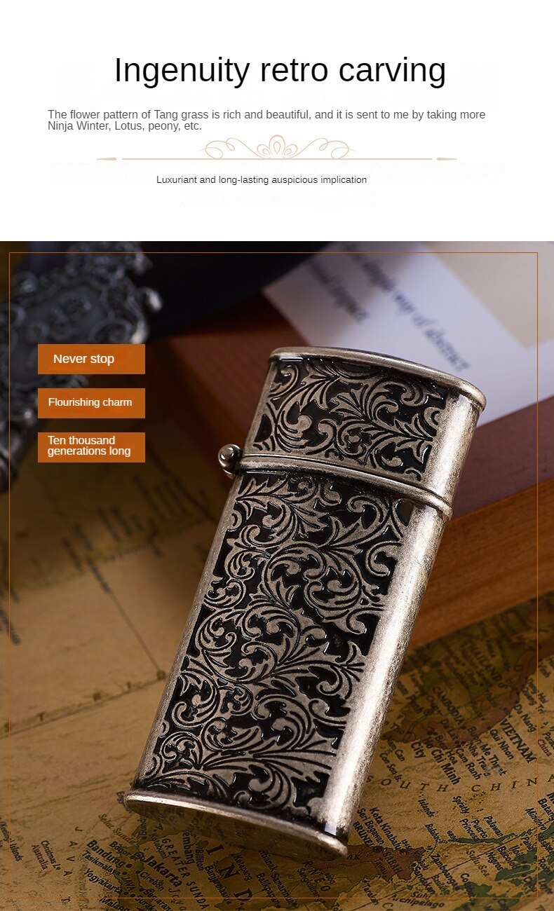Vintage Kerosene Portable One-Click Ignition Lighter