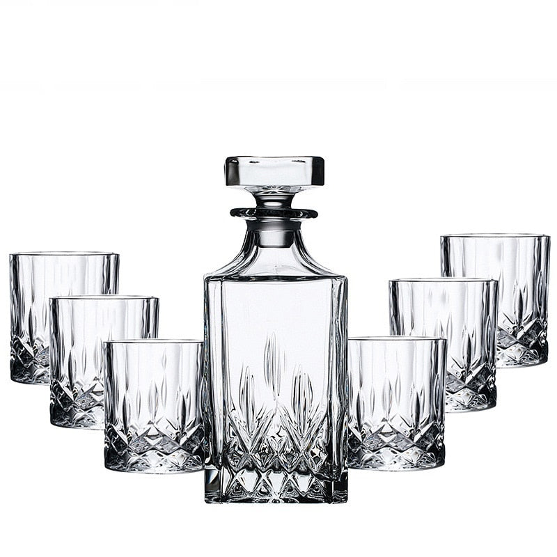 Crystal Glass Wine Red Bottle Wine Decanter Whiskey Liquor Pourer Home Bar Vodka Beer Bottle Jar Jug