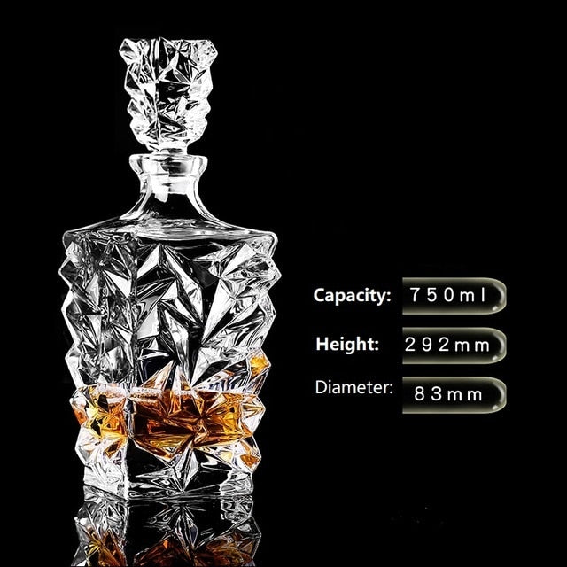 Crystal Glass Wine Red Bottle Wine Decanter Whiskey Liquor Pourer Home Bar Vodka Beer Bottle Jar Jug