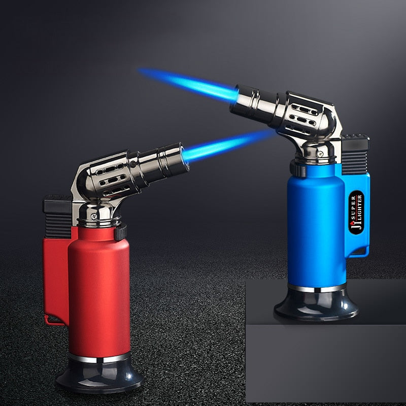 Gas Lighter Windproof BBQ Kitchen Cooking Jet Torch Turbine Lighter High Capacity Spray Gun Jewelry Metal Welding Gifts Lighter