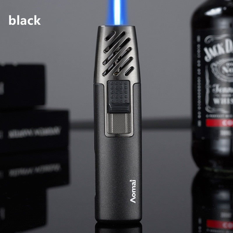Metal Gradual Change Spray Gun Lighter Kitchen Lighter Household Small Tools Lighter BBQ Outdoor Lighter Practical Gadgets Gifts