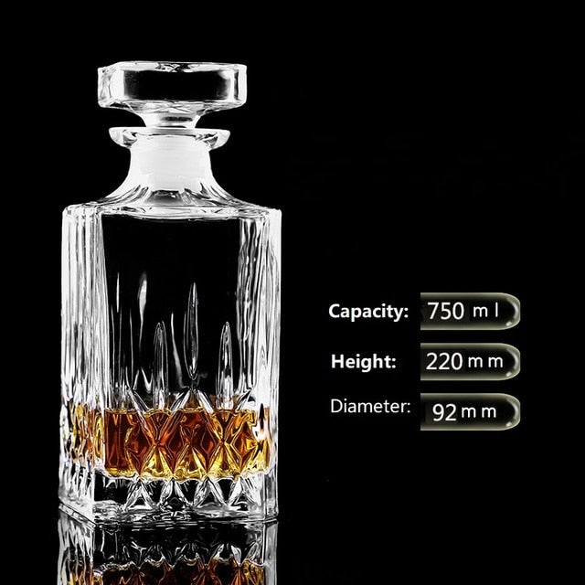 Crystal Glass Wine Red Bottle Wine Decanter Whiskey Liquor Pourer Home Bar Vodka Beer Bottle Jar Jug
