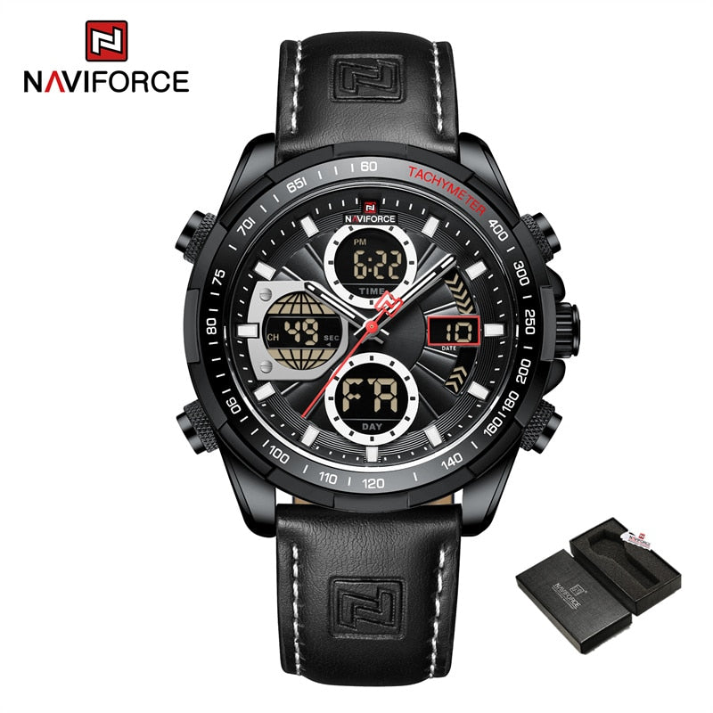 NAVIFORCE Fashion Military Watches for Men Luxury Original Sports Chronograph Watch Waterproof Quartz Wrist Watch