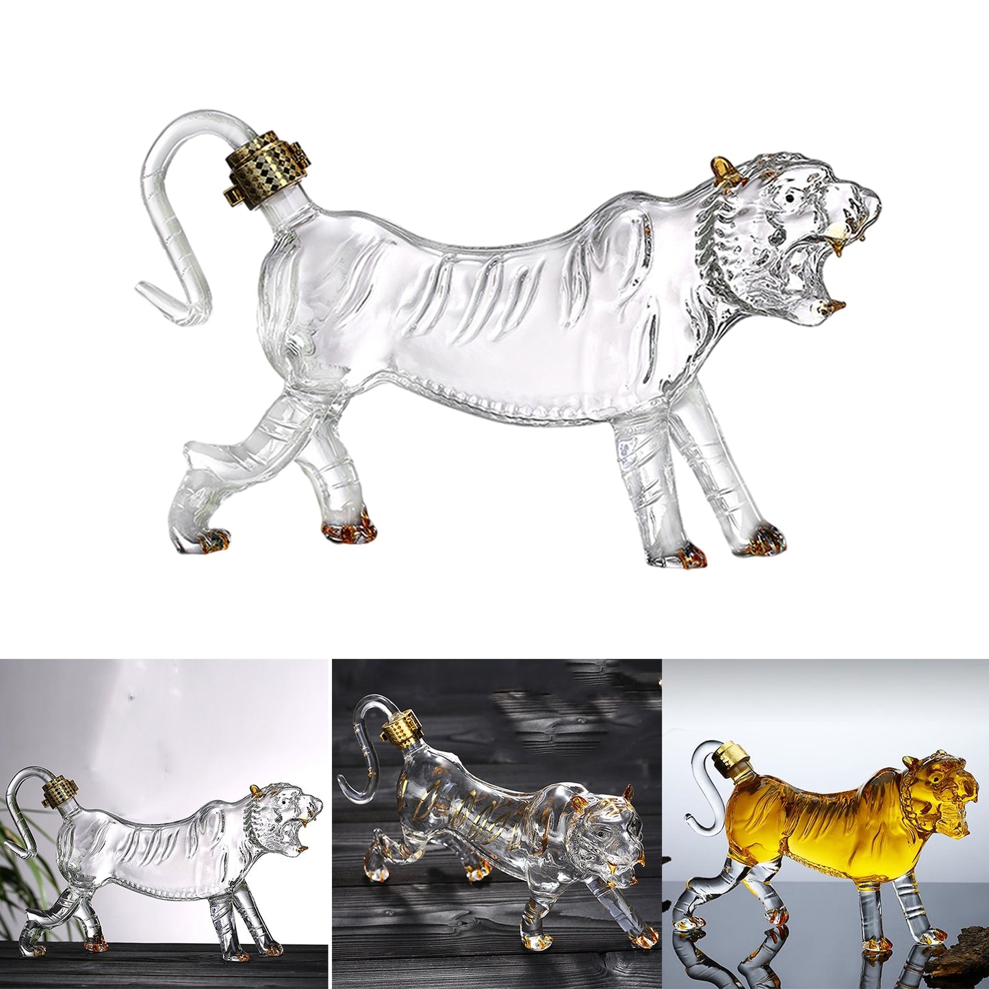 Whiskeys Decanter Glass Horse Shape Cocktail Champagne Elegant Transparent Liquor Bottle