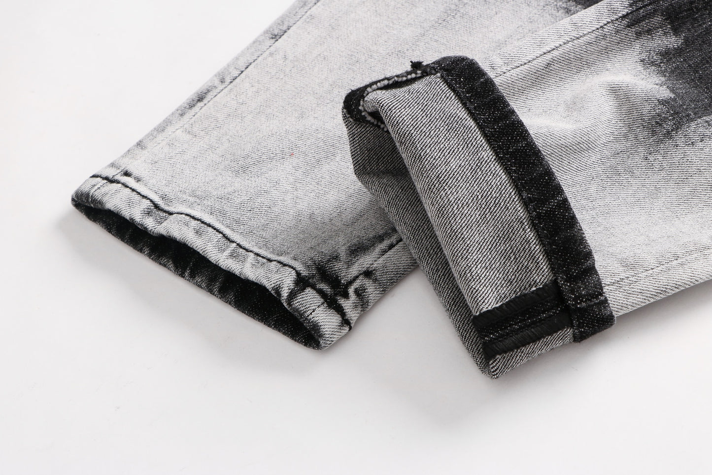 PLEINXPLEIN Original Mens Denim Pants Street Rock Vintage Hip Hop Punk Denim Pencil Pants Men's Casual Slim Fit PP Printed Jeans
