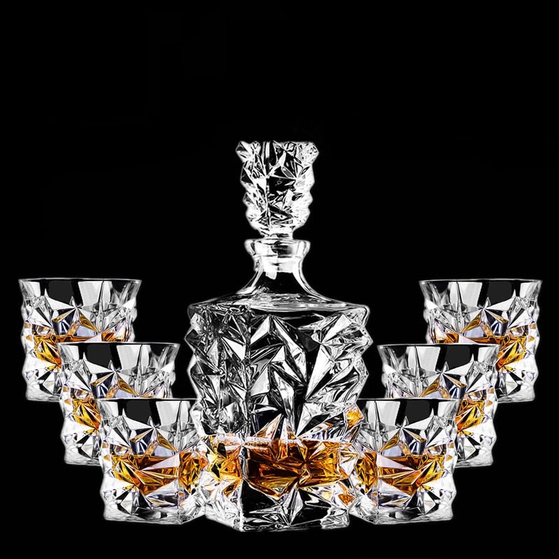 Crystal Glass Wine Red Bottle Wine Decanter Whiskey Liquor Pourer Home Bar Vodka Beer Bottle Jar Jug