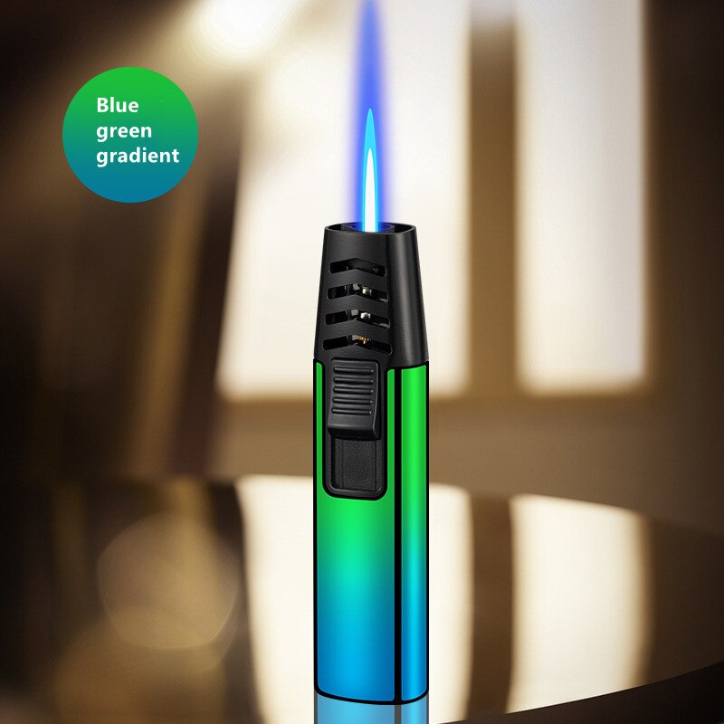 Metal Gradual Change Spray Gun Lighter Kitchen Lighter Household Small Tools Lighter BBQ Outdoor Lighter Practical Gadgets Gifts