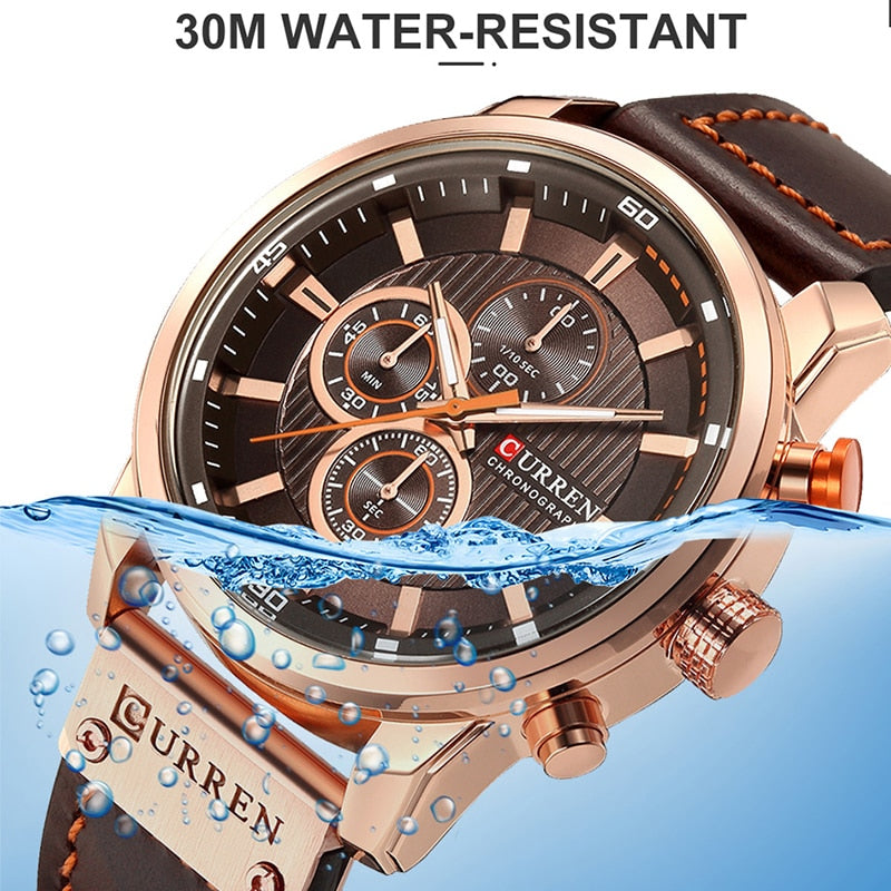 Luxury Chronograph Quartz Watch Men Sports Watches Military Army Male Wrist Watch