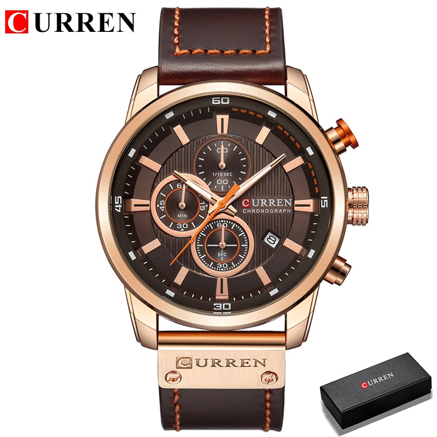 Luxury Chronograph Quartz Watch Men Sports Watches Military Army Male Wrist Watch