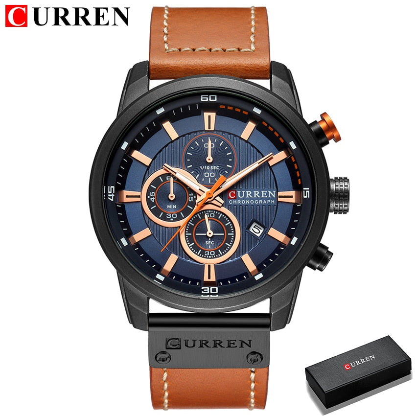 Luxury Chronograph Quartz Watch Men Sports Watches Military Army Male Wrist Watch