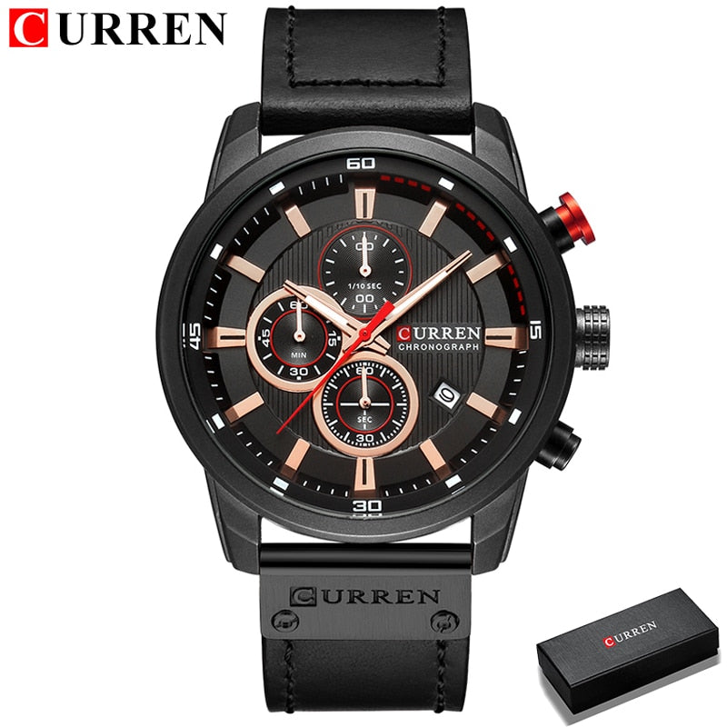 Luxury Chronograph Quartz Watch Men Sports Watches Military Army Male Wrist Watch