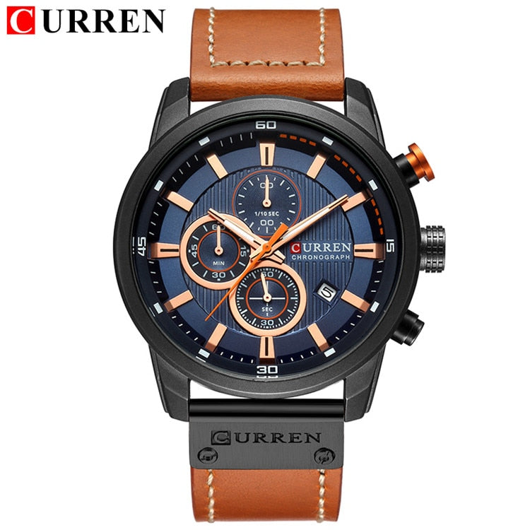 Luxury Chronograph Quartz Watch Men Sports Watches Military Army Male Wrist Watch