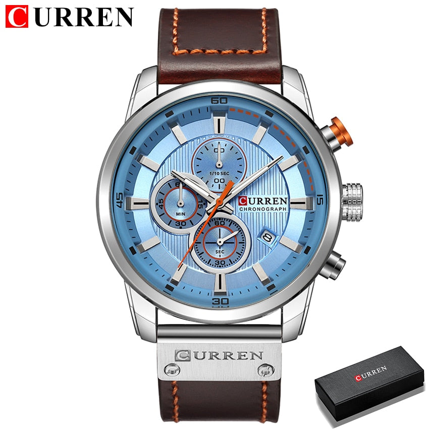 Luxury Chronograph Quartz Watch Men Sports Watches Military Army Male Wrist Watch