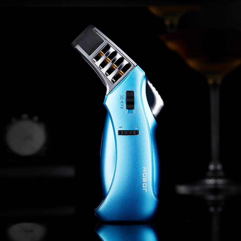 Outdoor BBQ  Torch Turbo  Jet Butane Gas Cigarette  Spray Gun Windproof Metal