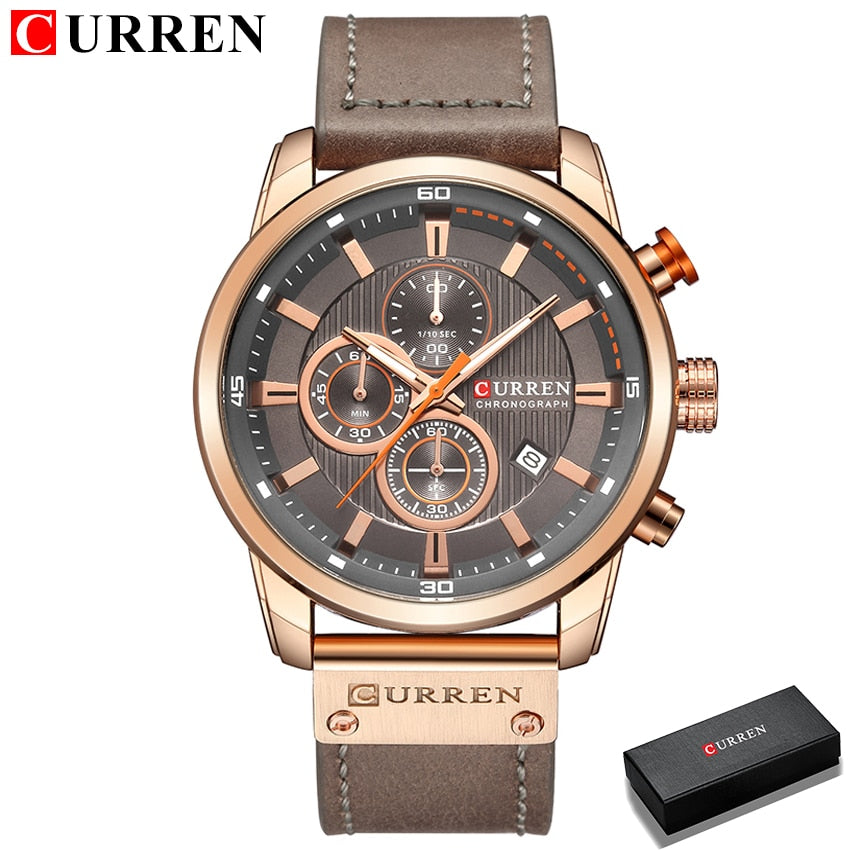 Luxury Chronograph Quartz Watch Men Sports Watches Military Army Male Wrist Watch
