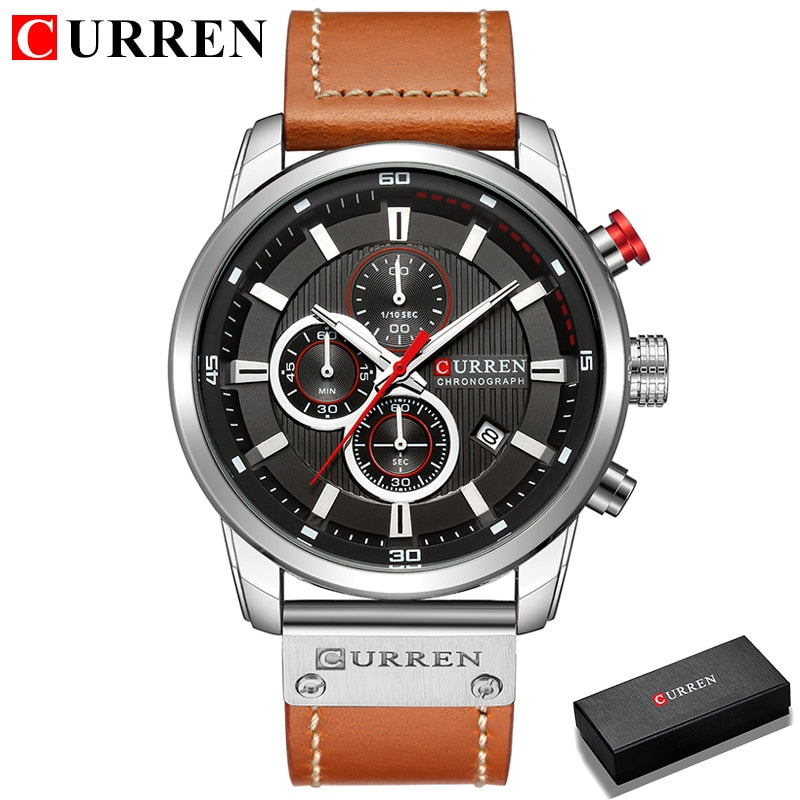 Luxury Chronograph Quartz Watch Men Sports Watches Military Army Male Wrist Watch