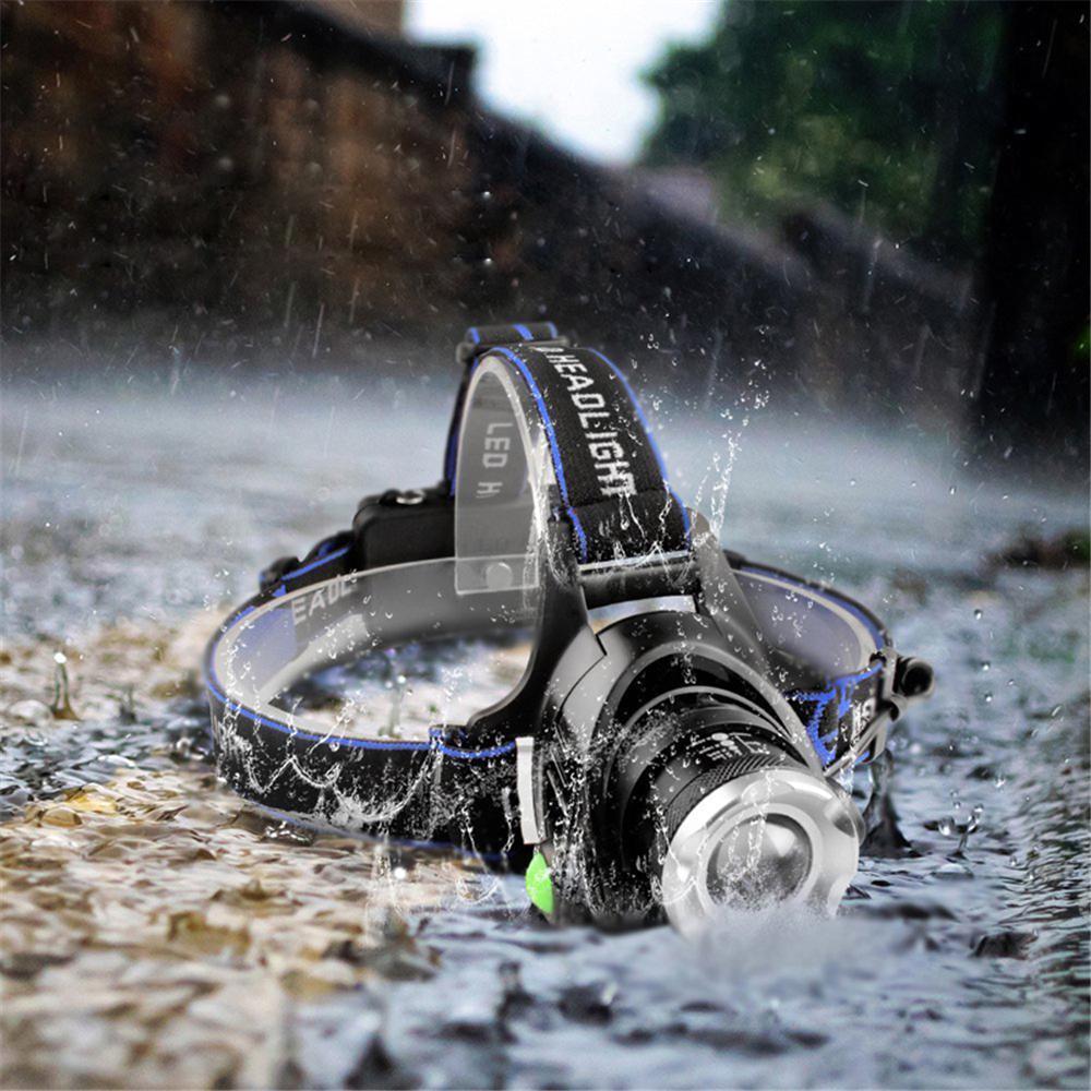 Headlights 18650 High Powerful Flashlight Lantern Headlamp Led Rechargable Torch Lamp Tourism T6 12000 lum