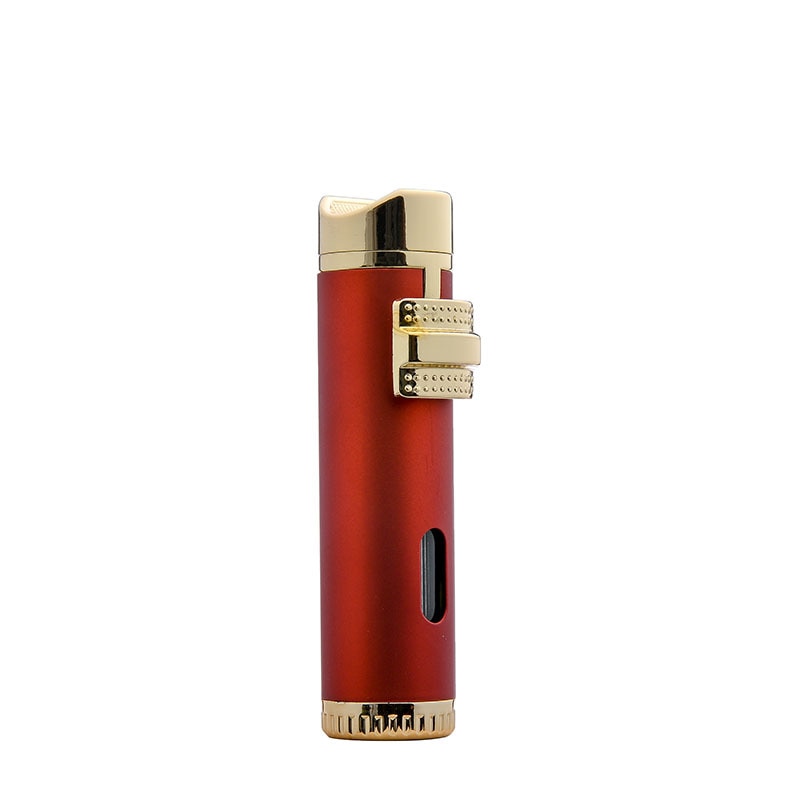 Cigar Lighter Windproof Mini Pocket 3 Jet Torch Blue Flame Butane Gas Torch Cigarette Lighters