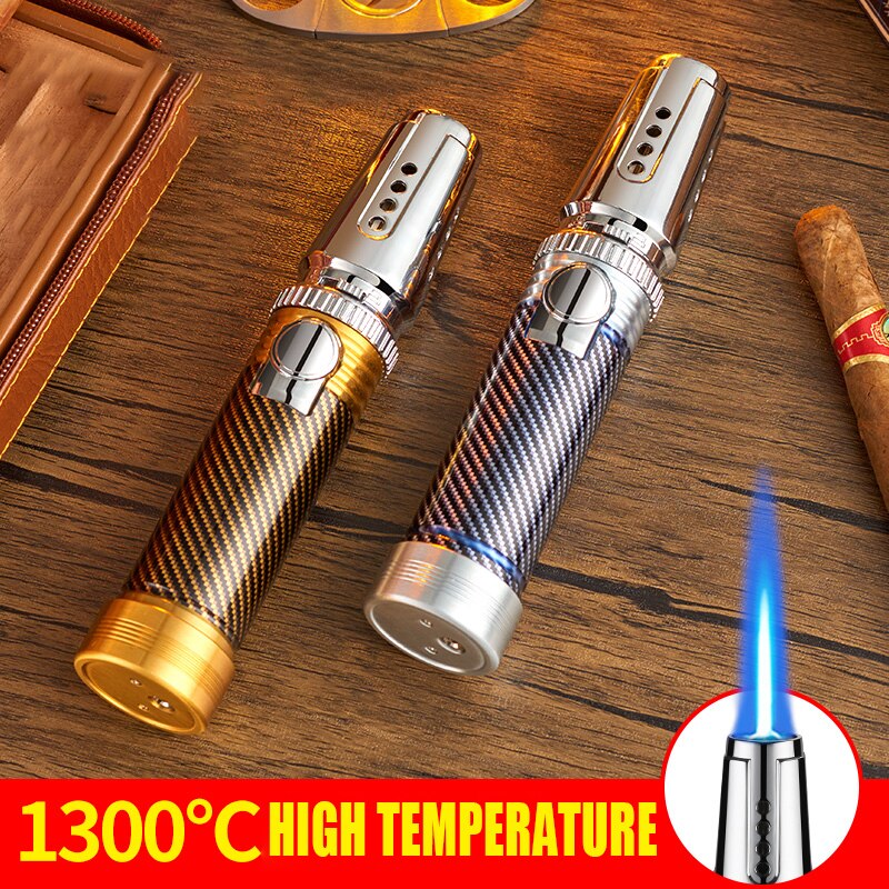 1300℃ Spray Gun Turbo Metal Blue Flame Gas Lighter