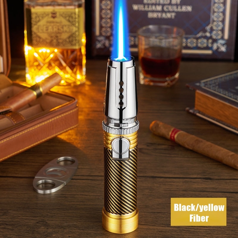 1300℃ Spray Gun Turbo Metal Blue Flame Gas Lighter