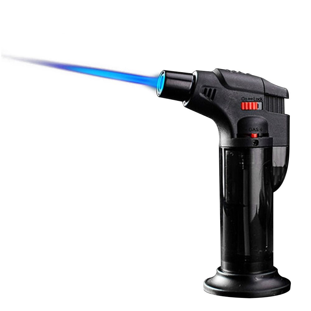 Metal Windproof Turbo Gas Lighters Welding Torch Kitchen Cooking Adjustable Flame Powerful Spray Gun Cigar Lighter
