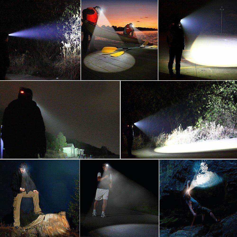 Headlights 18650 High Powerful Flashlight Lantern Headlamp Led Rechargable Torch Lamp Tourism T6 12000 lum