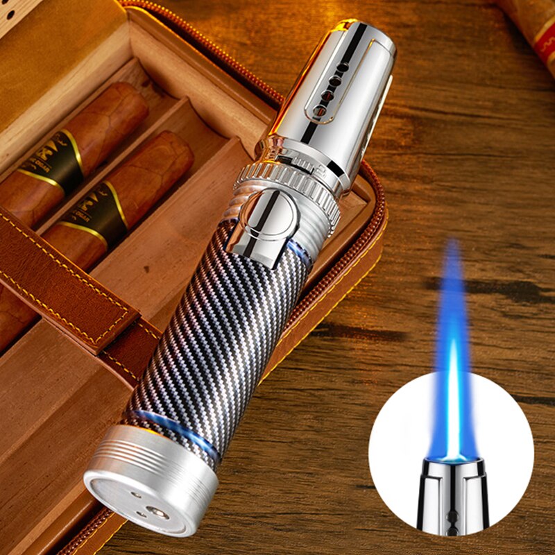 1300℃ Spray Gun Turbo Metal Blue Flame Gas Lighter