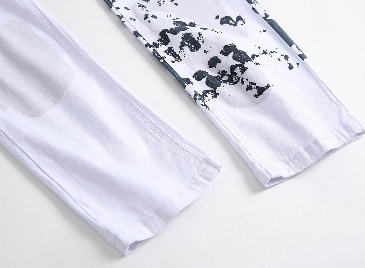 American Flag Printed Streetwear Casual Pants Fashion Straight Denim Trousers