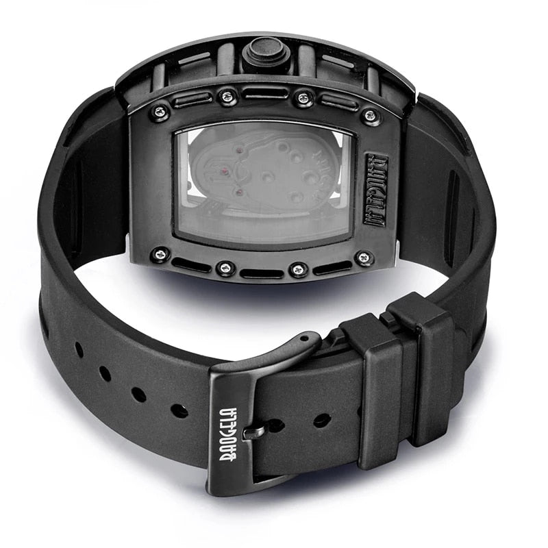 Pirate Skull Style Men Watch Military Waterproof Skeleton Wristwatch For Man Silicone Luminous Quartz Watch