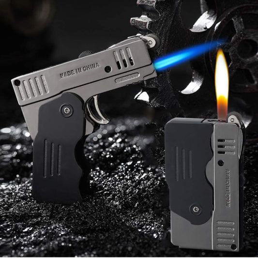 Torch Turbo Gas Lighter Gun Switchable Soft/Jet Flame Gas Lighter Butane Creative Dual Mode Lighter Men S Gadget