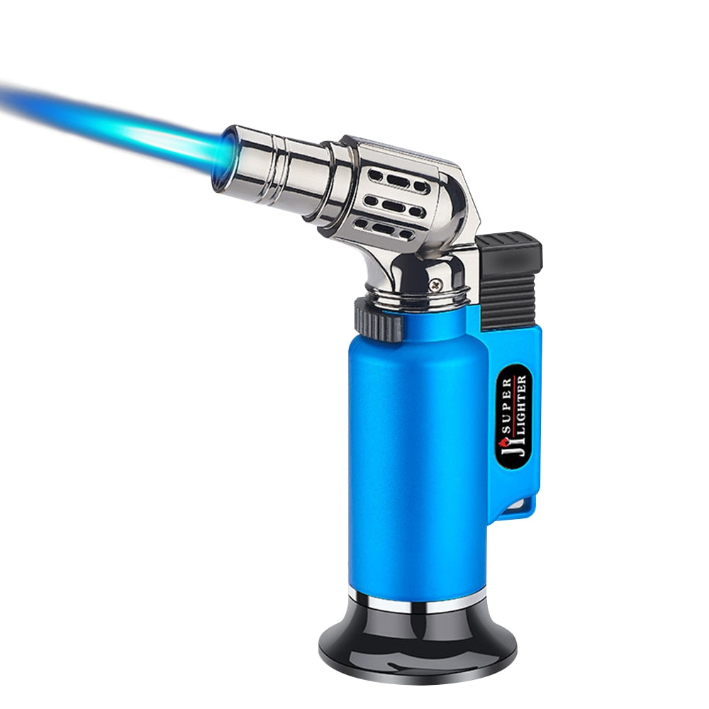 Metal Windproof Turbo Gas Lighters Welding Torch Kitchen Cooking Adjustable Flame Powerful Spray Gun Cigar Lighter