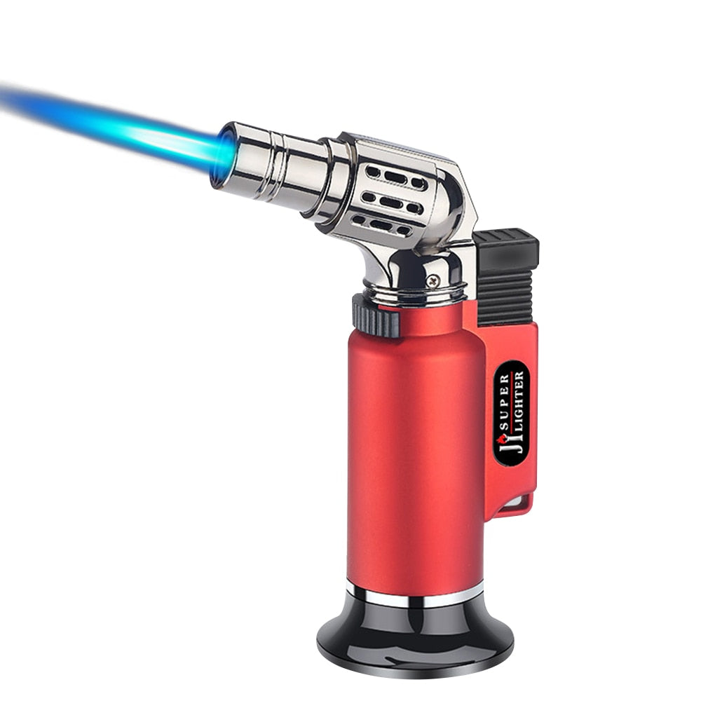Metal Windproof Turbo Gas Lighters Welding Torch Kitchen Cooking Adjustable Flame Powerful Spray Gun Cigar Lighter