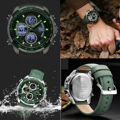 NAVIFORCE Fashion Military Watches for Men Luxury Original Sports Chronograph Watch Waterproof Quartz Wrist Watch