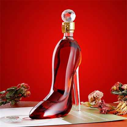 High Heels Shape Crystal Whiskey Decanter Glass Red Wine Bottle Gift Brandy Champagne Glasses For Family Bar Home