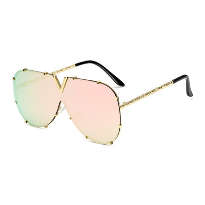 Sunglasses Fashion Oversized Sunglasses Brand Designer Goggle Sun Glasses Female Style