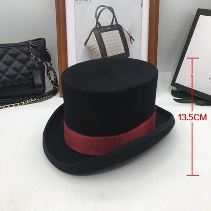 Top Hat British wind in Europe and the gentleman cap stage performance retro fashion President hat