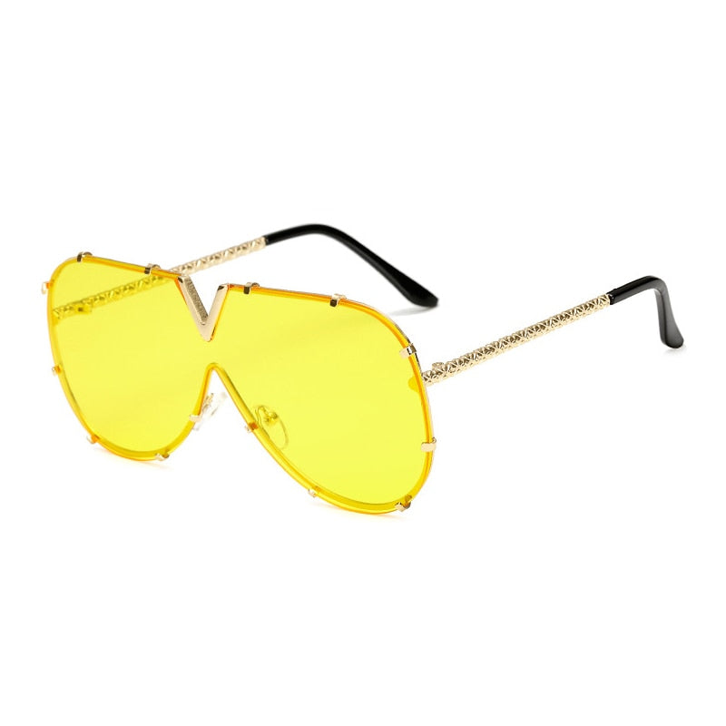 Sunglasses Fashion Oversized Sunglasses Brand Designer Goggle Sun Glasses Female Style